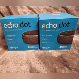 2 Amazon Echo Dot